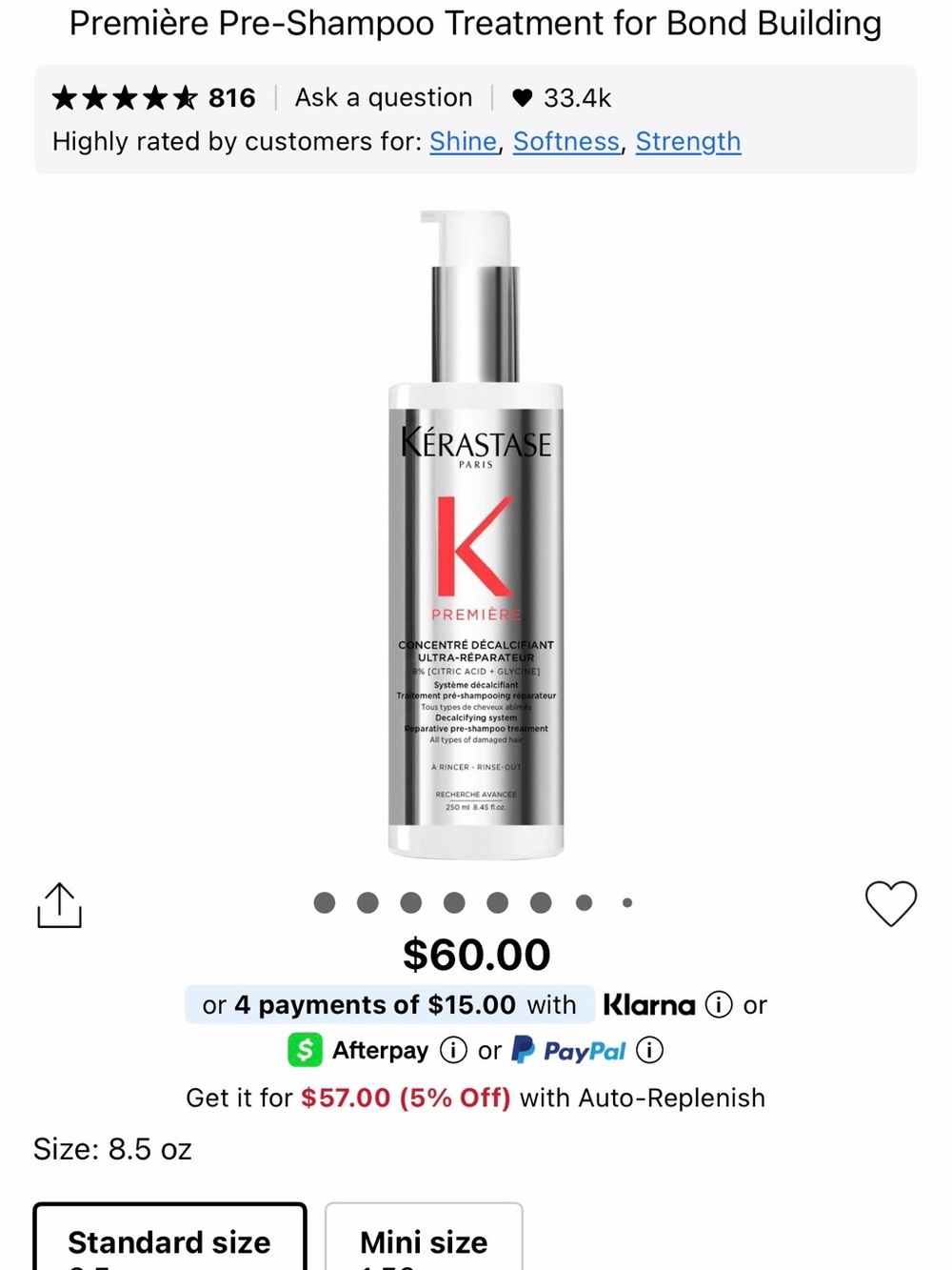 Kerastase Première Pre-Shampoo Treatment - Silver, White, Red
